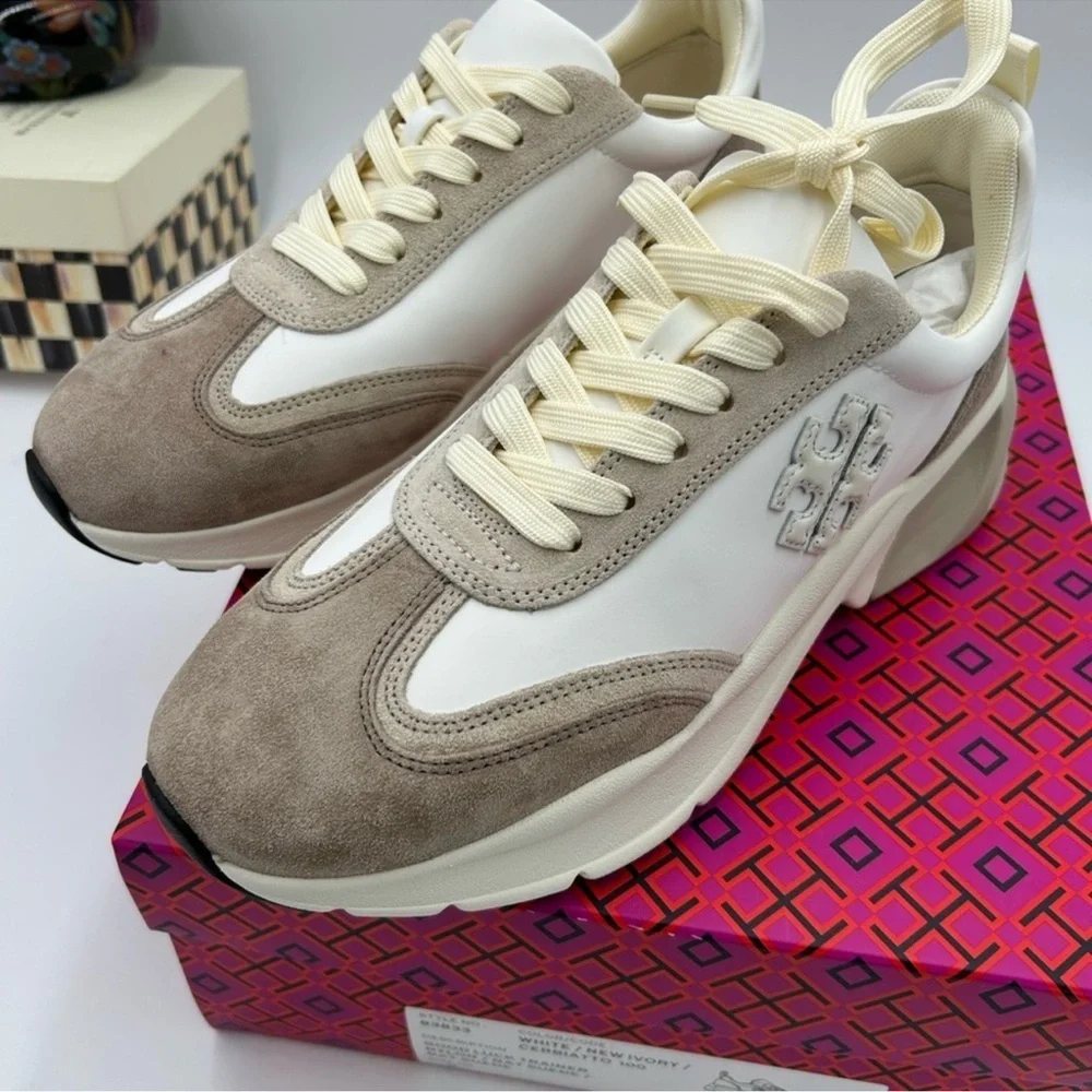 Women’s Tory Burch good luck trainer sneaker size 9